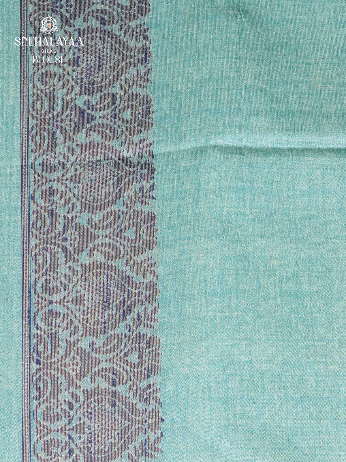 Sea Green Jute Silk Saree
