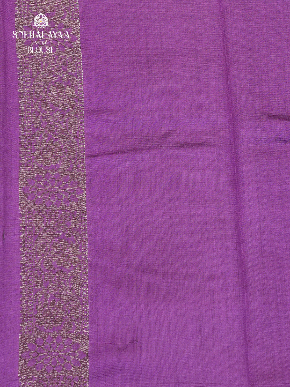 Lilac Banaras Chiniya Silk Saree