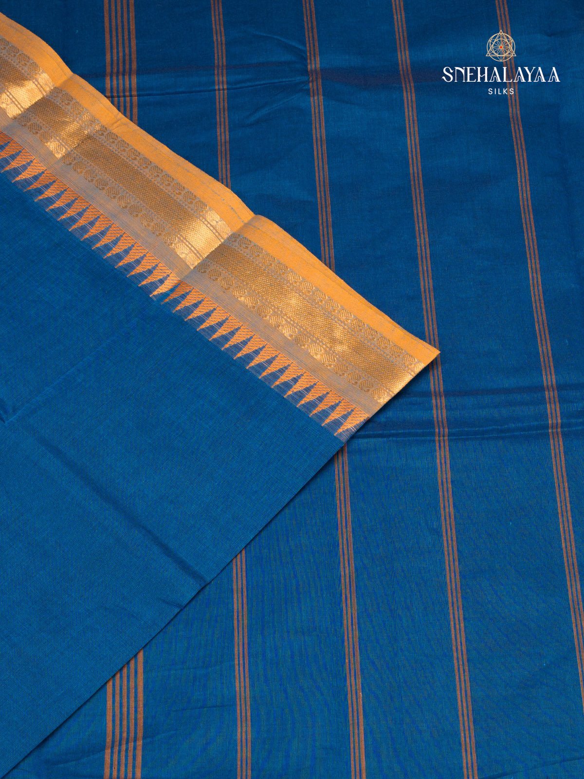 Blue Chettinad Cotton Saree