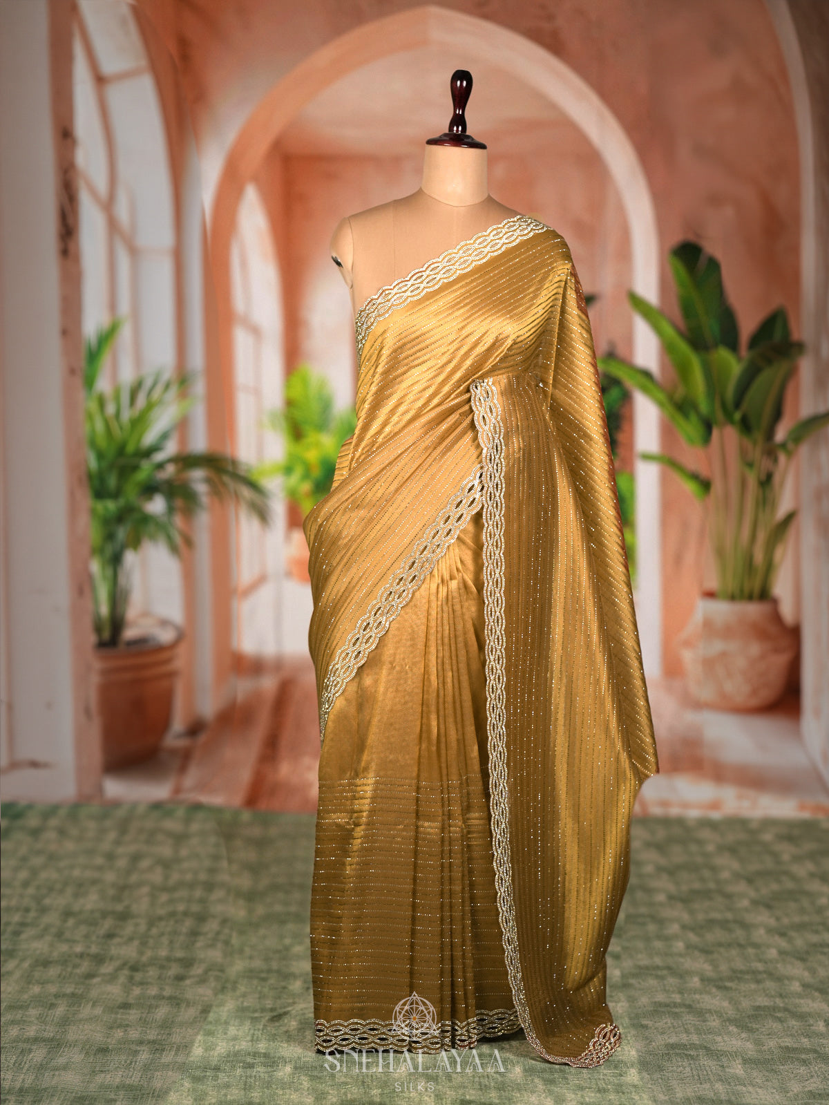 Yellow Designer Saree