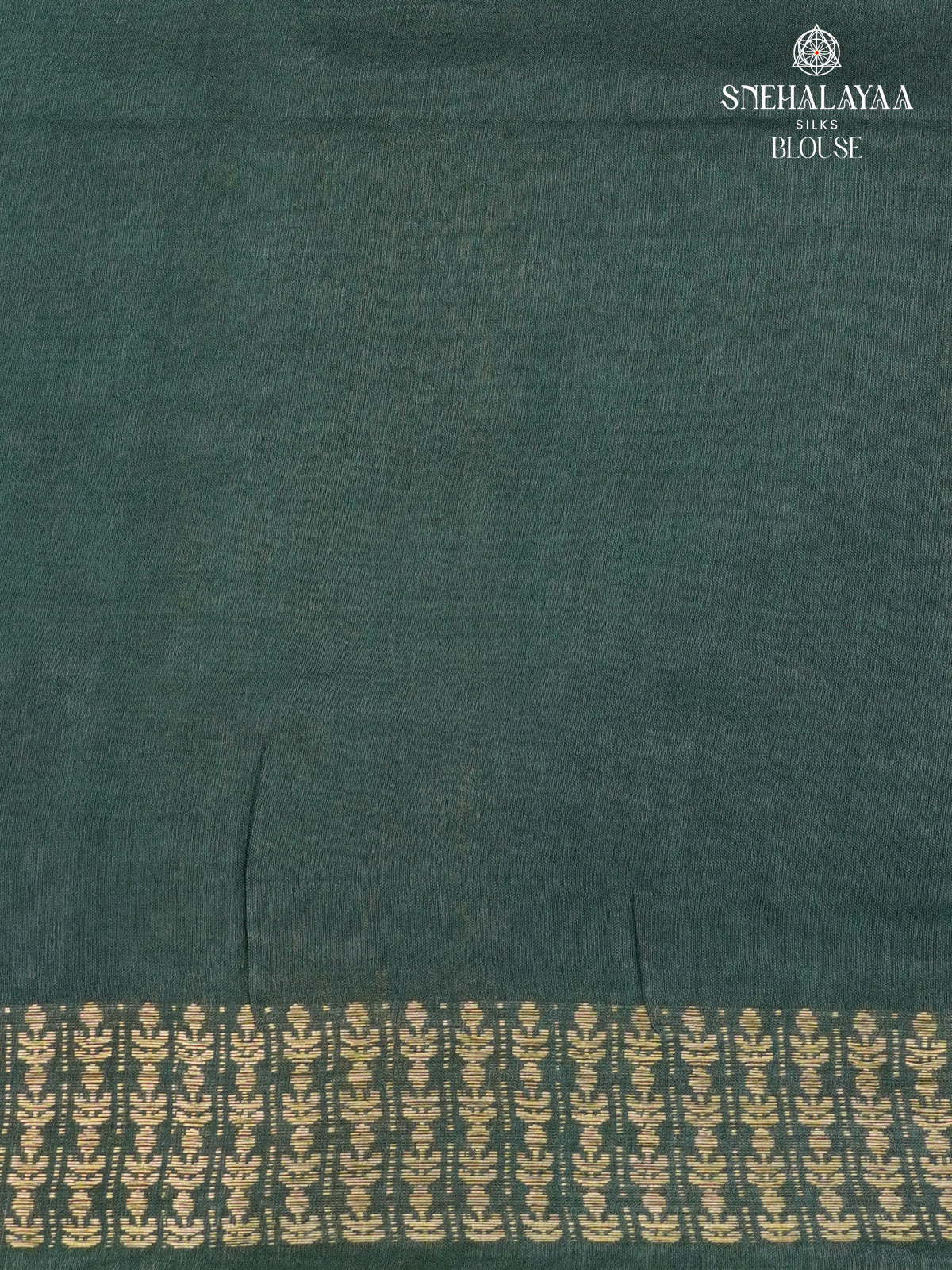 Forest Green Bamboo Silk Saree