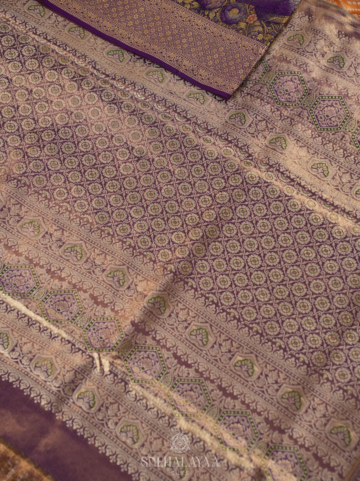 Yellow Kanjivaram Silk Saree