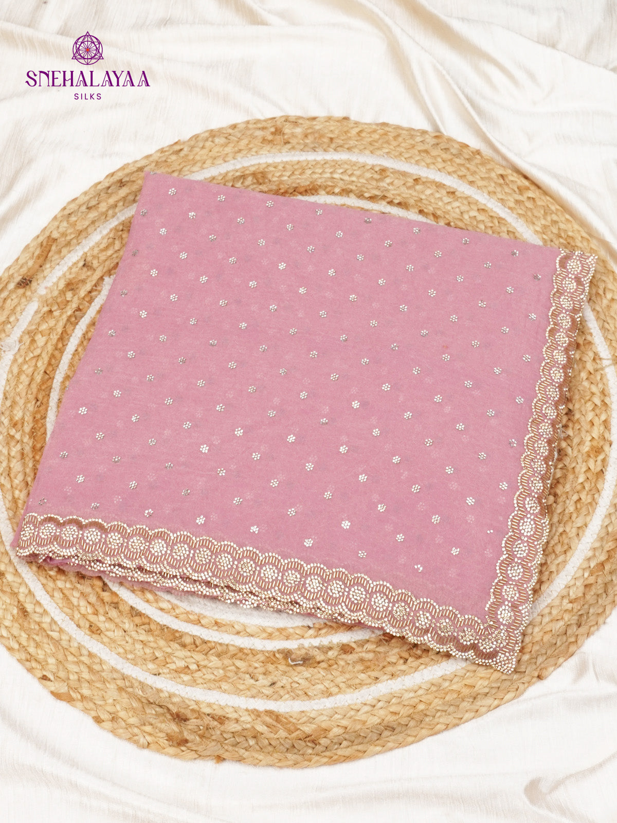 Lavender Designer Saree