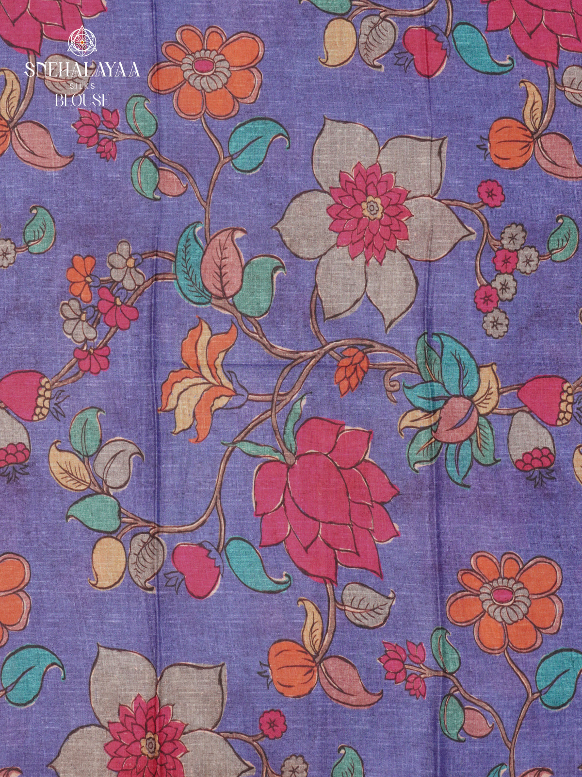 Rust Orange Soft Tussar Embroidery Saree