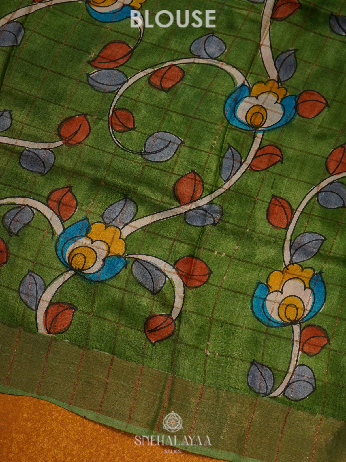 Orange Tussar Saree