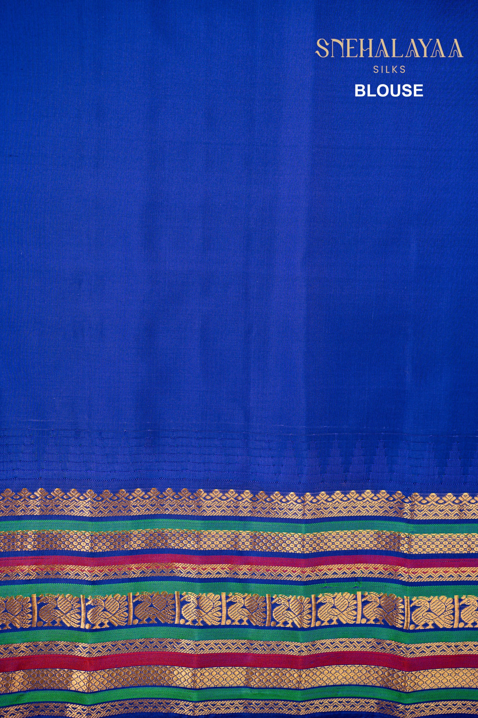Peacock Green Gadwal Silk Saree