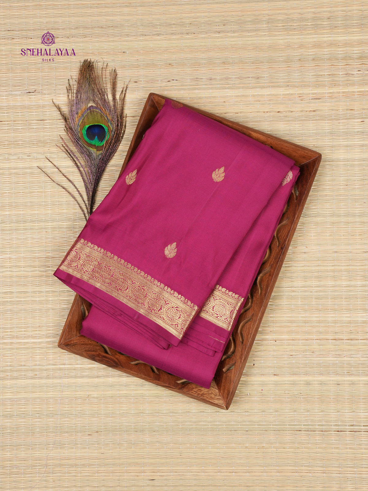 Magenta Kanjivaram Silk Saree