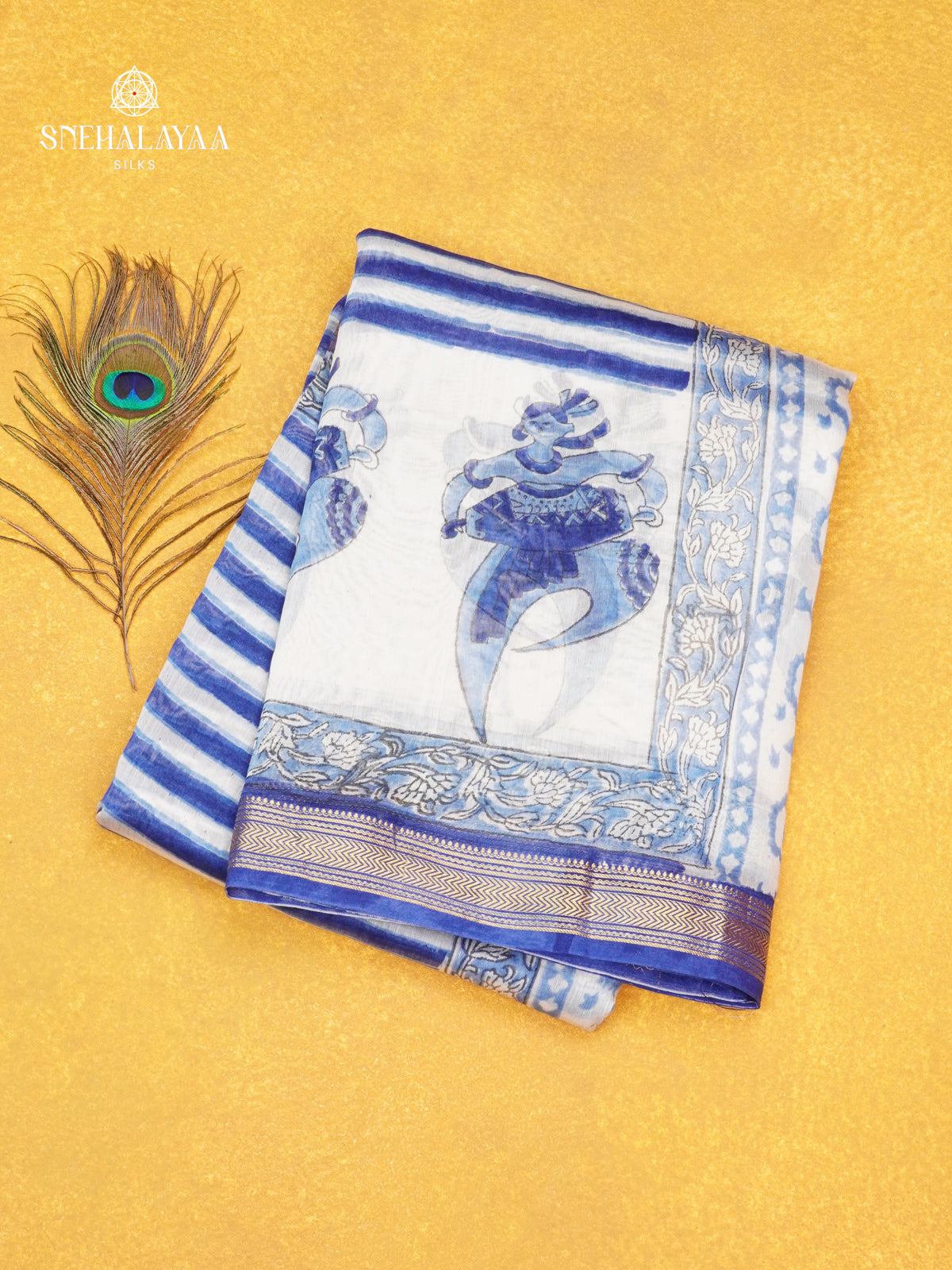 Off White Chanderi Saree