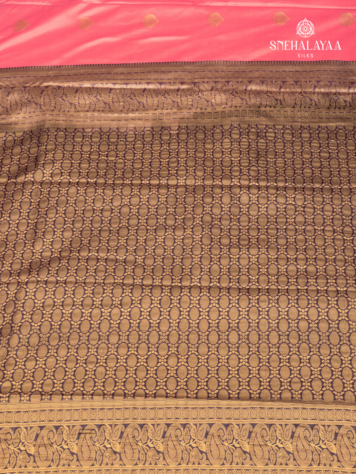 Pink Gadwal Silk Saree