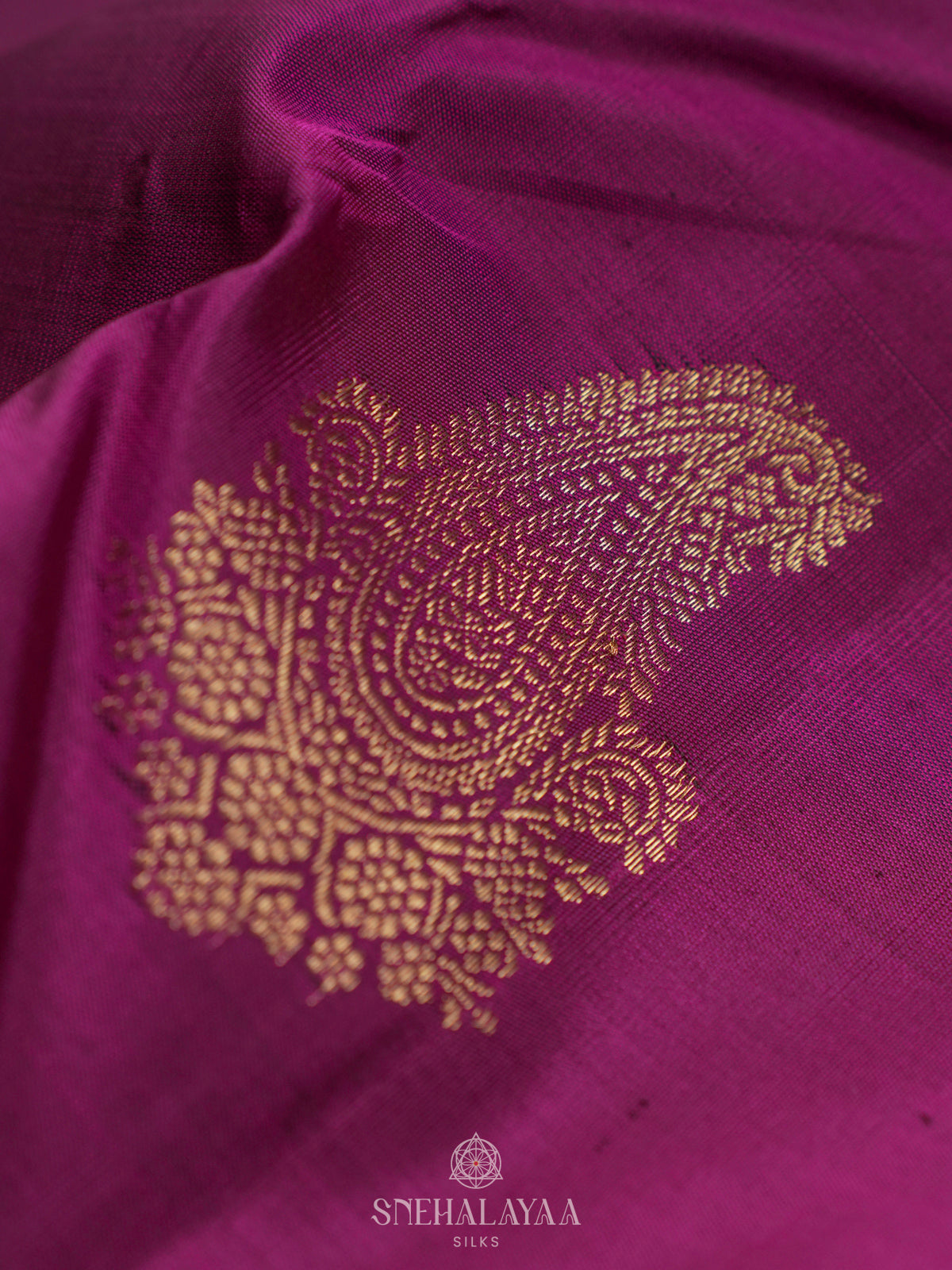 Violet Kanjivaram Silk Saree