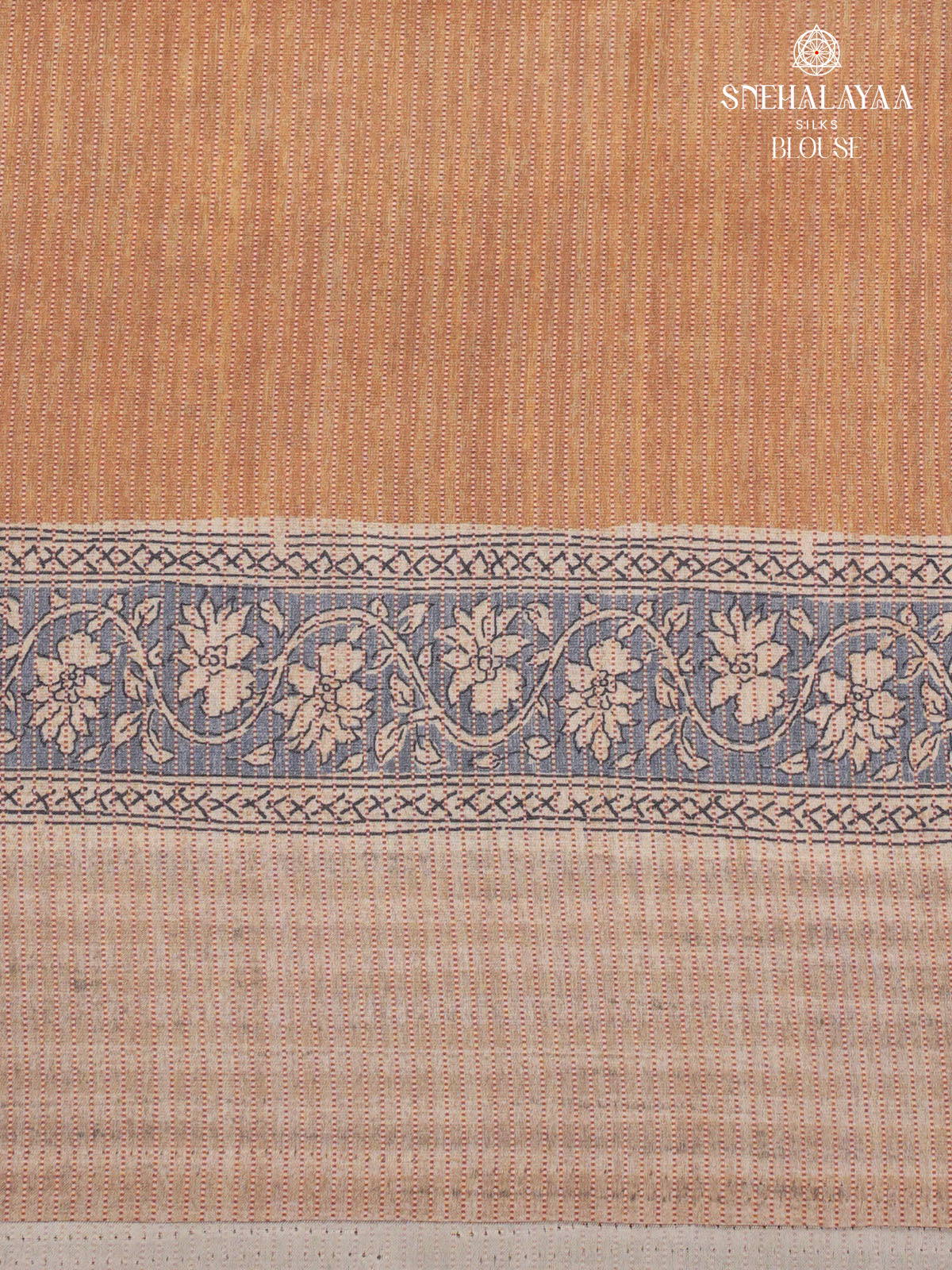 Pastel Blue Tussar Saree