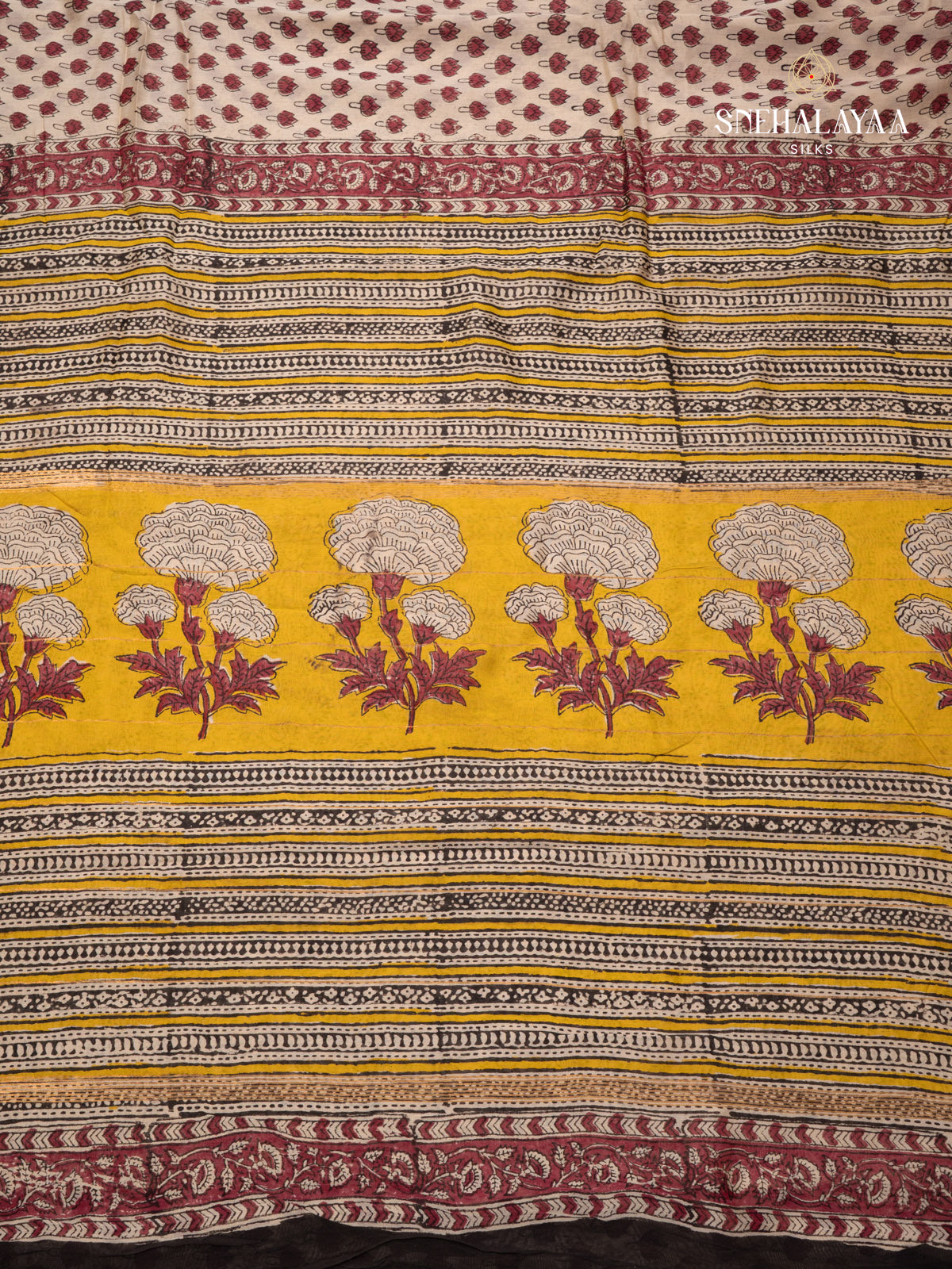 Off White Chanderi Saree