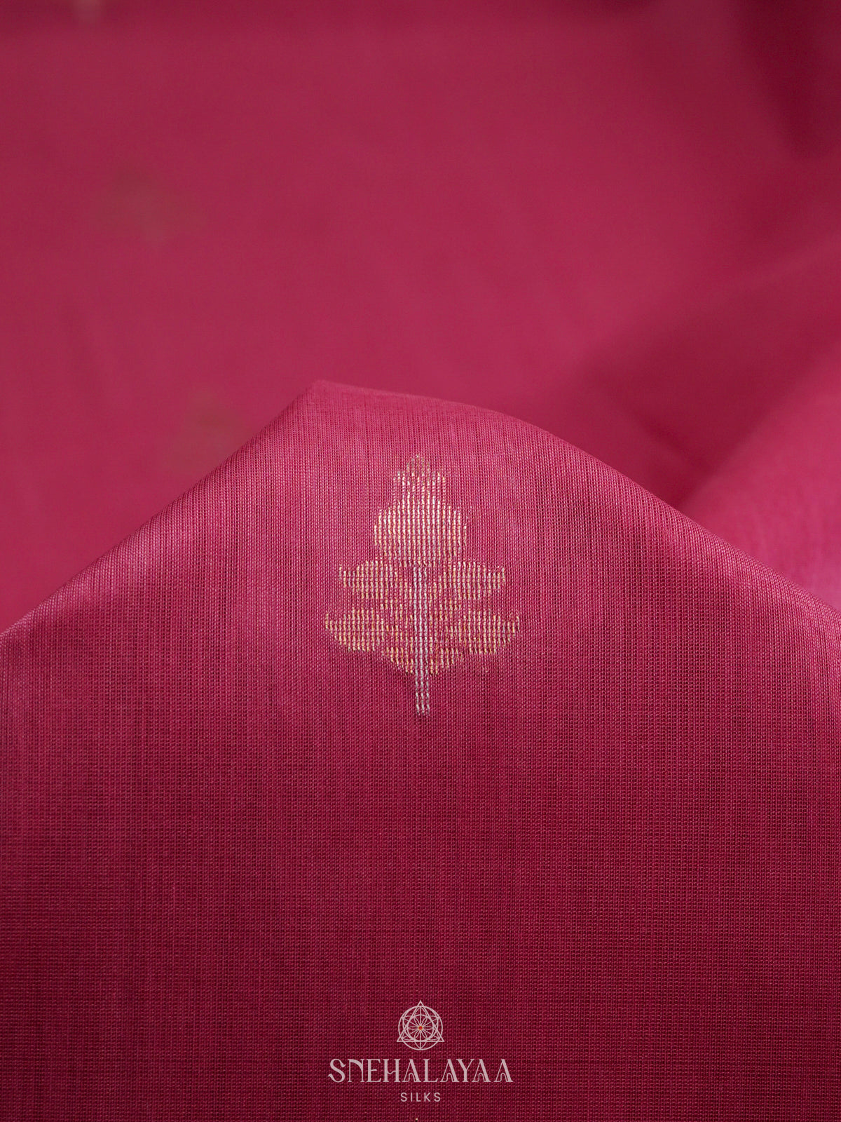 Pink Kora Silk Cotton Saree