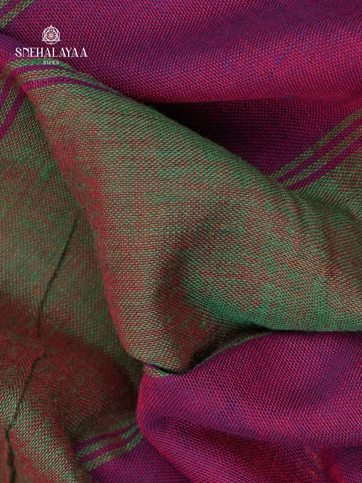 Purple Narayanpet Cotton Saree without Blouse