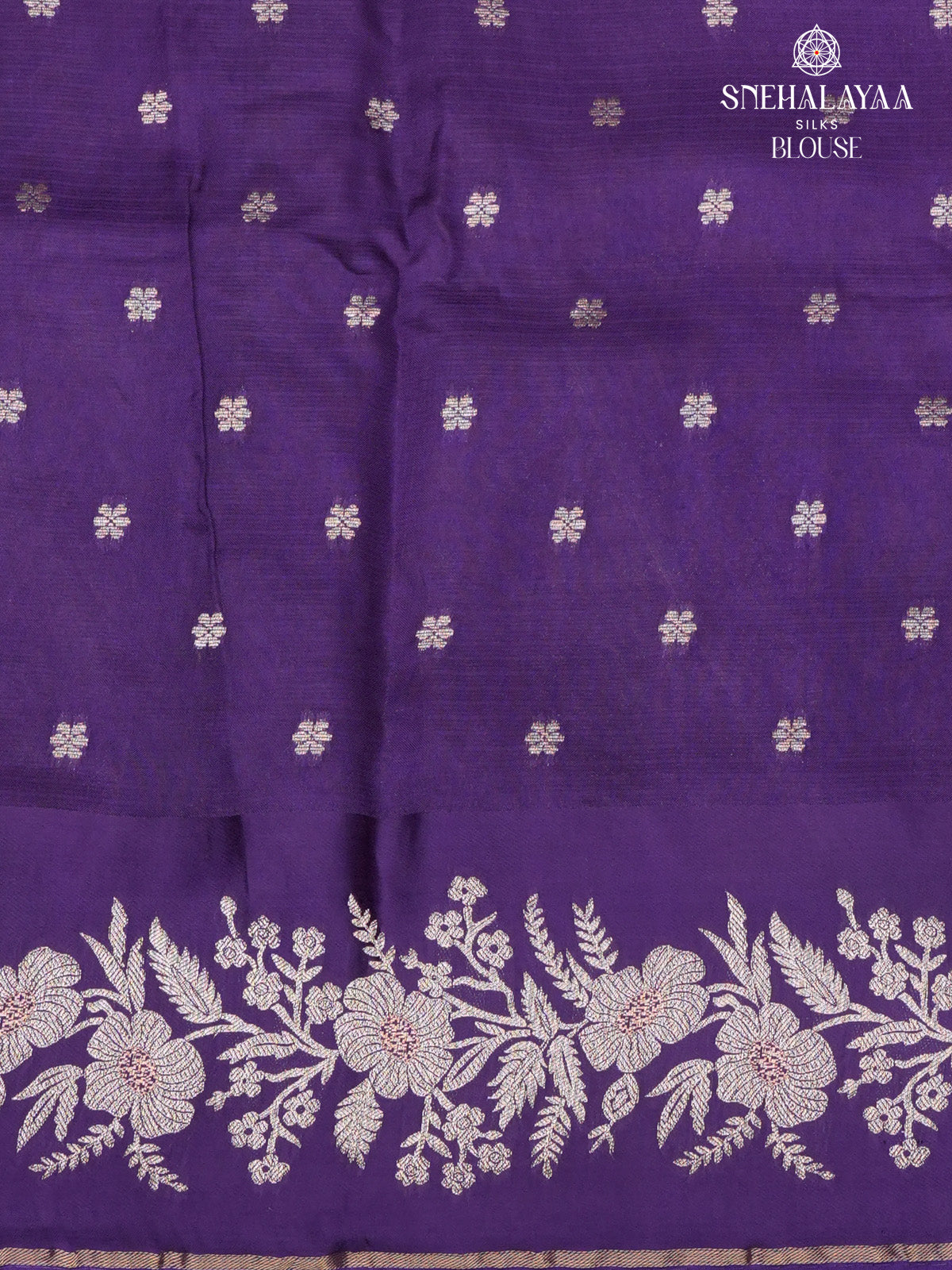 Purple Banaras Silk Saree