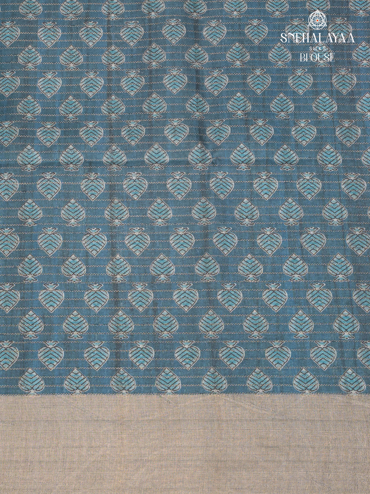 Burgundy Tussar Saree