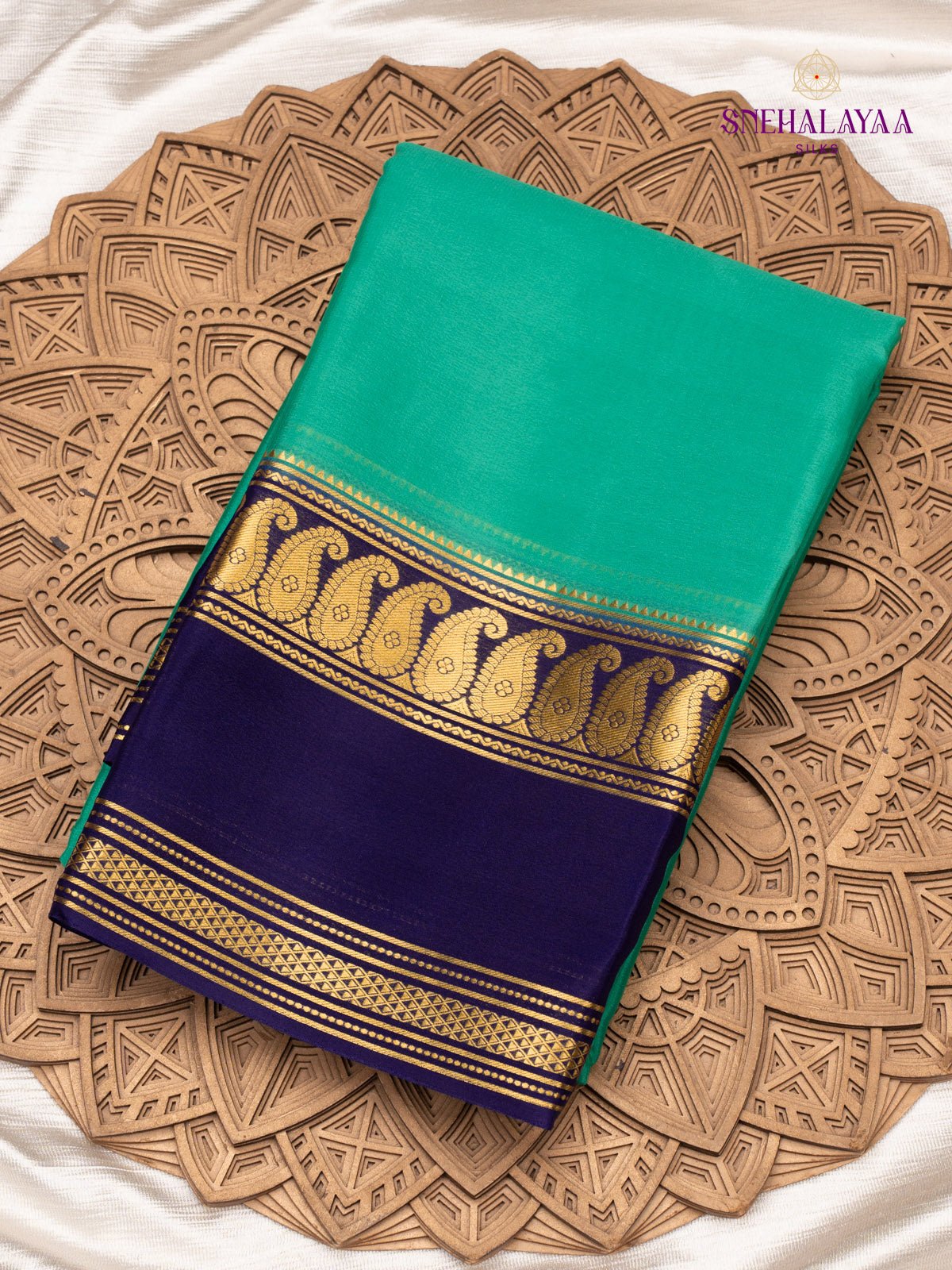 Green Mysore Silk Saree