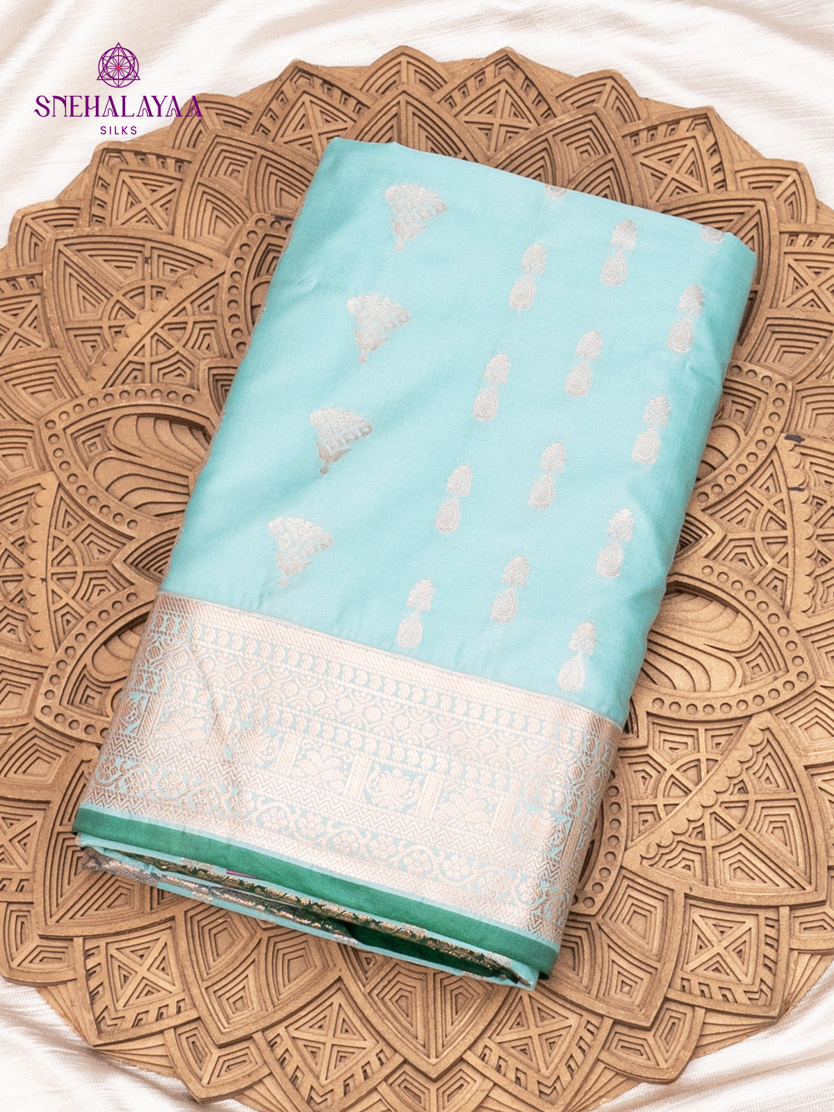 Sky Blue Soft Silk Saree