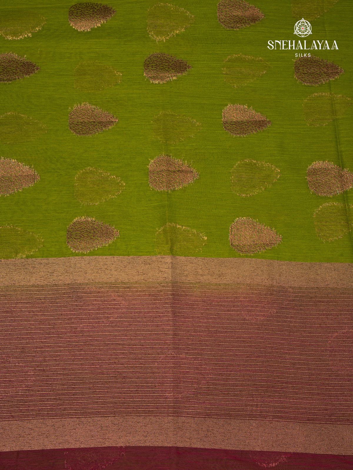 Green Banaras Jute Saree