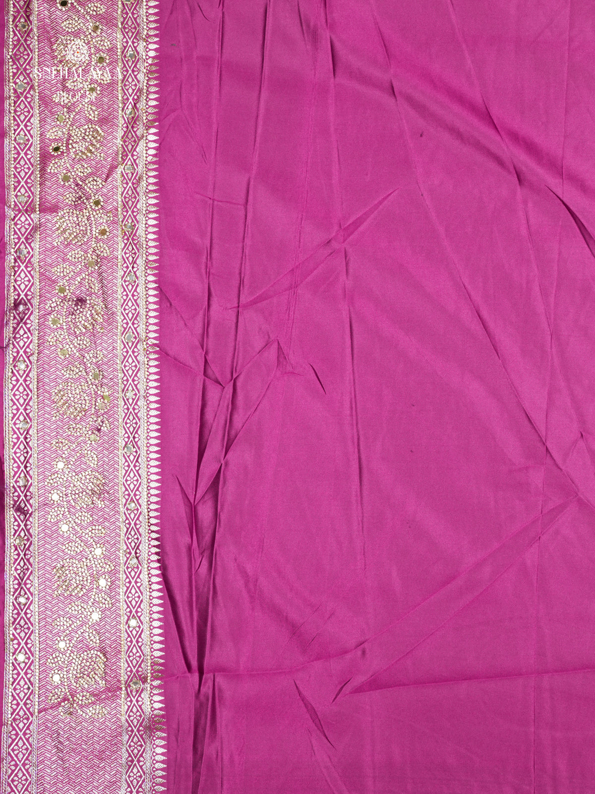Magenta Designer Saree