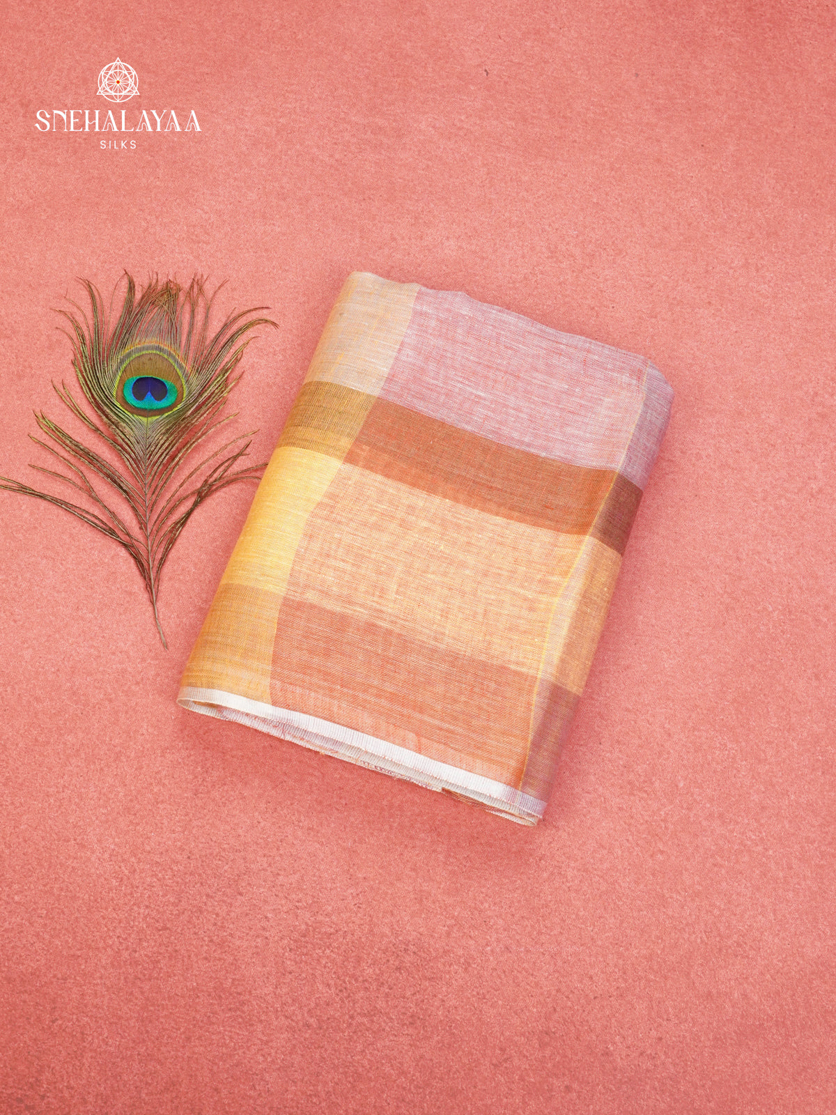 Multicolour Linen Saree