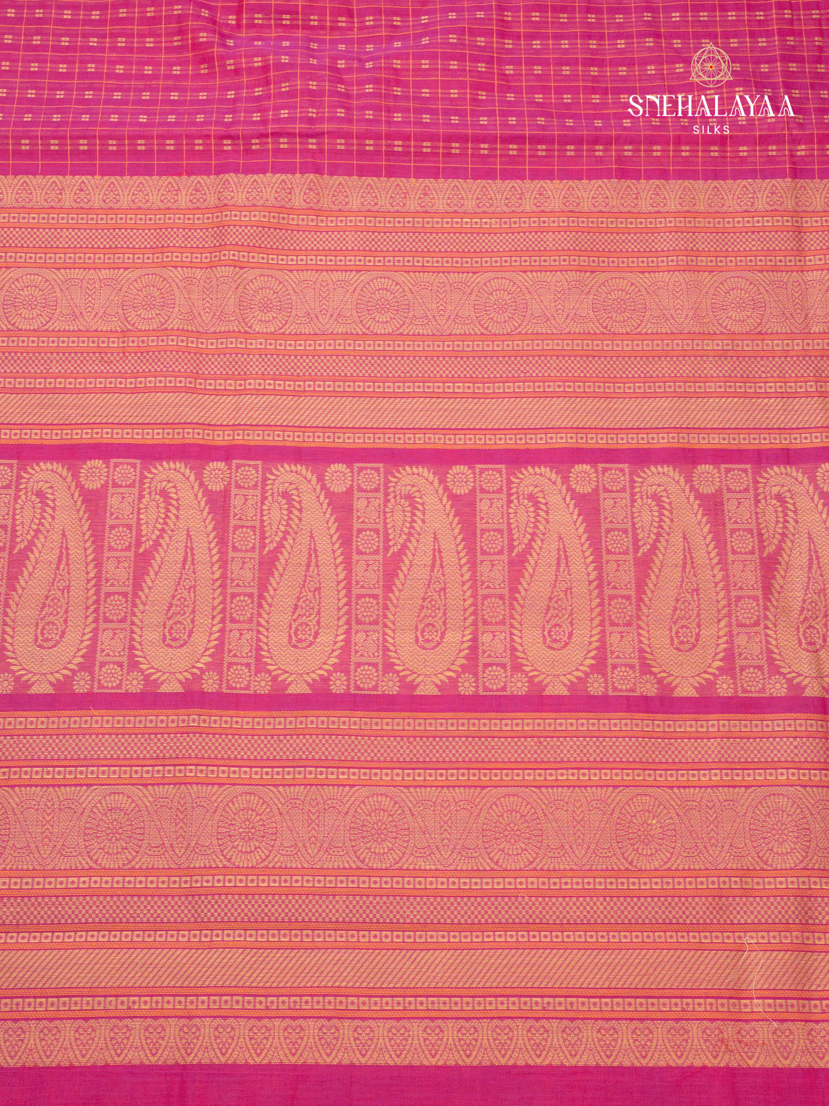Pink  Kanchi Cotton Saree