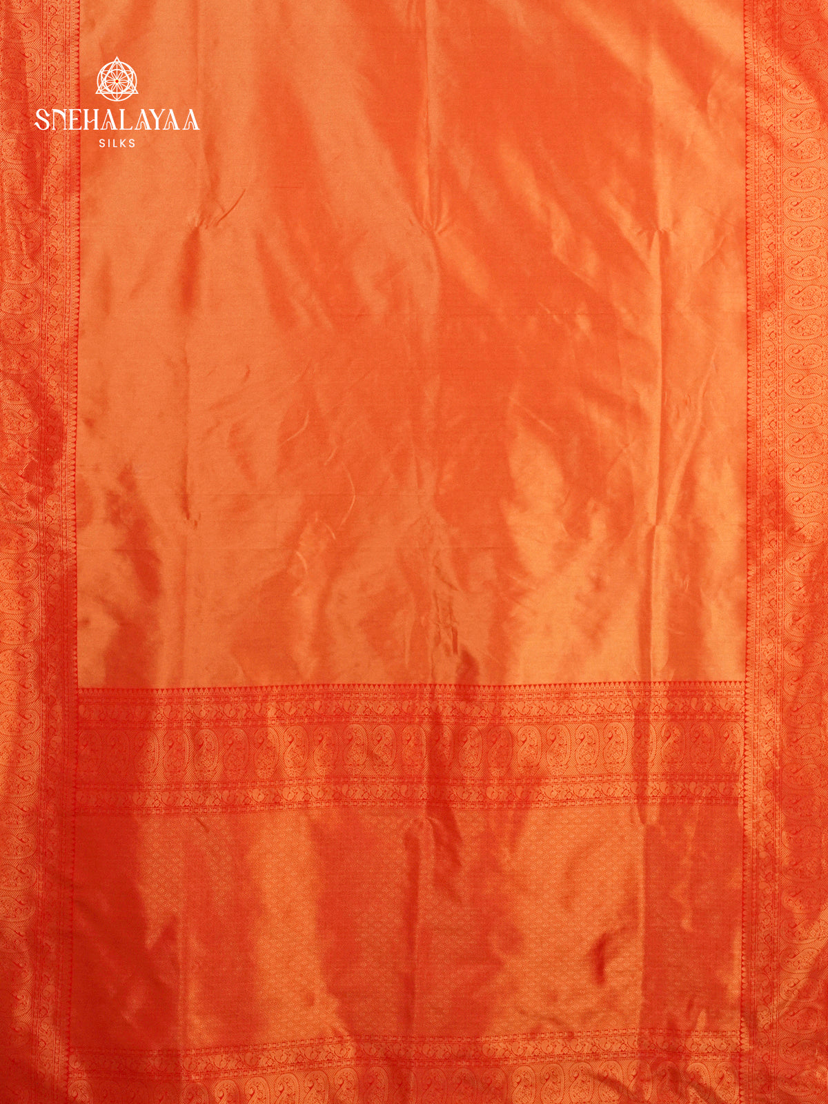 Rust Orange Tissue Paithani Saree