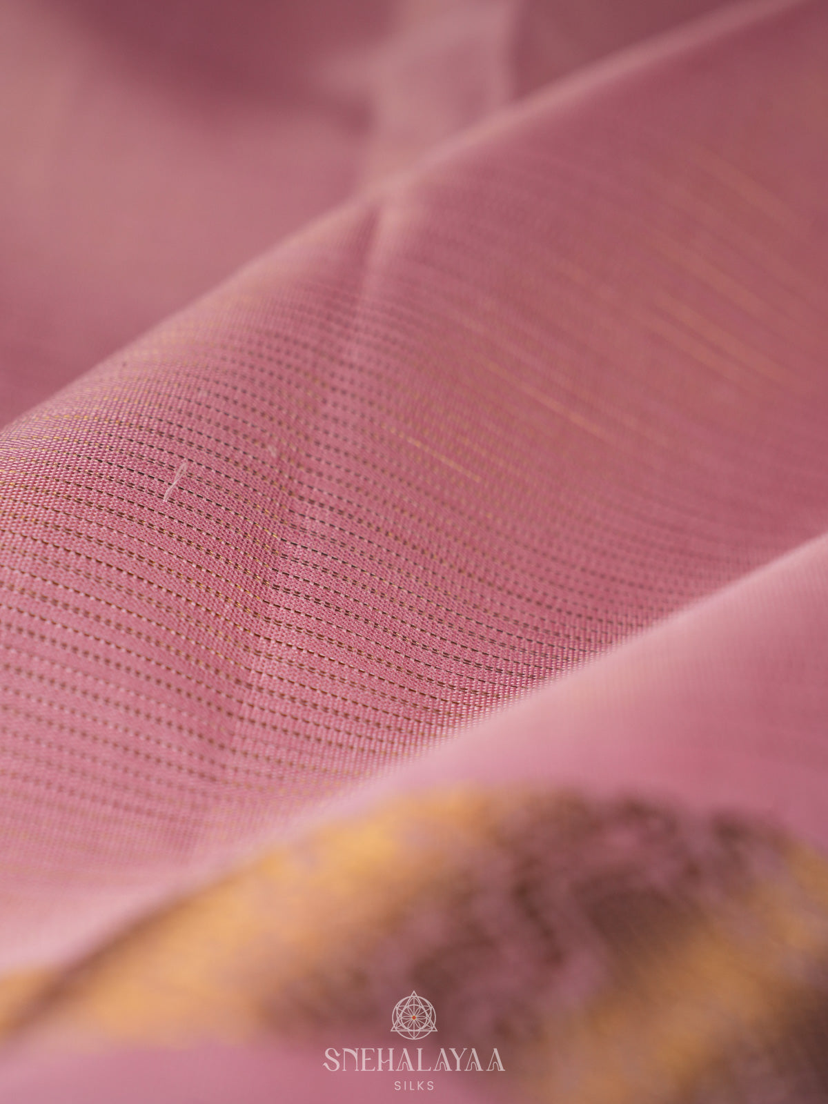Lilac Pink Kanjivaram Silk Saree