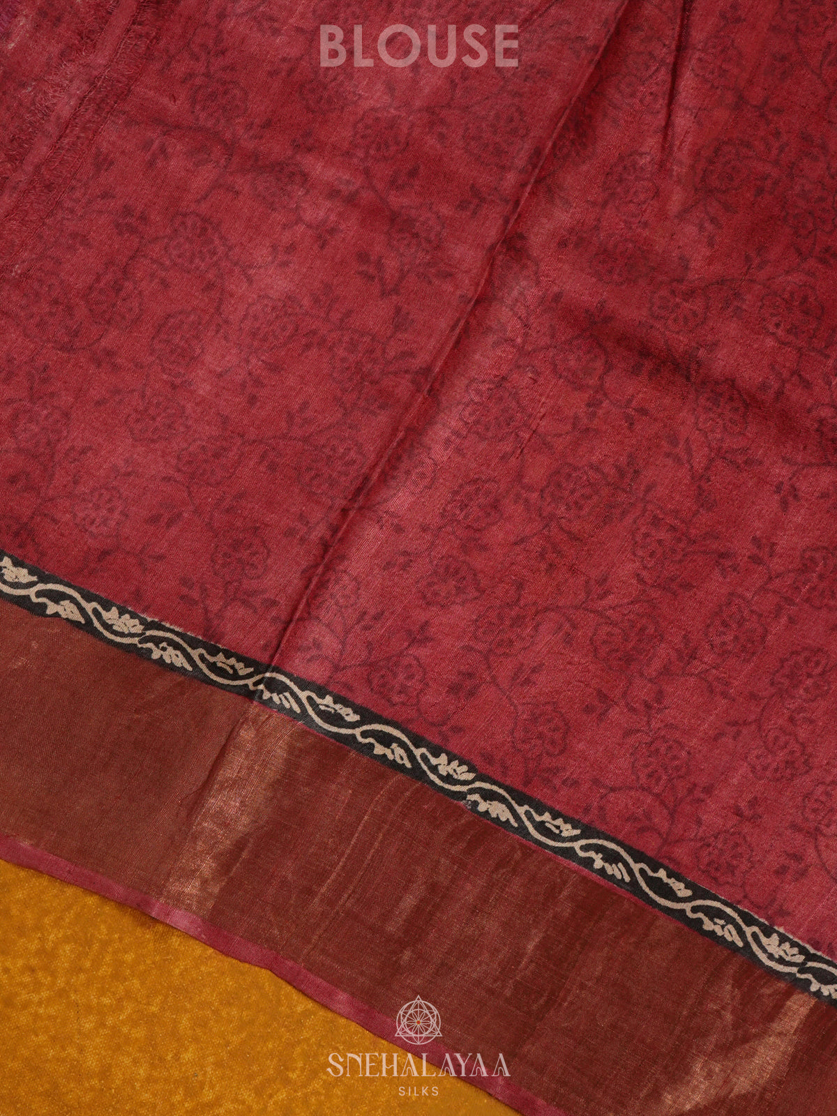 Black Tussar Saree