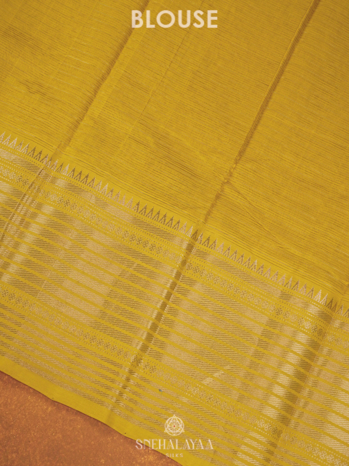 Yellow Mangalagiri Silk Cotton Saree