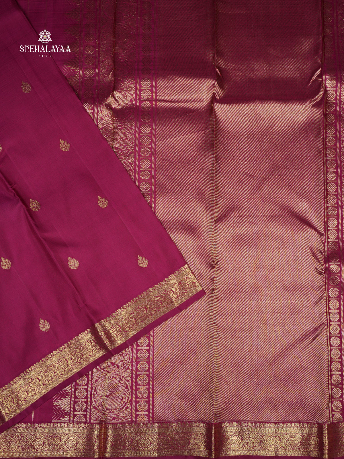 Magenta Kanjivaram Silk Saree