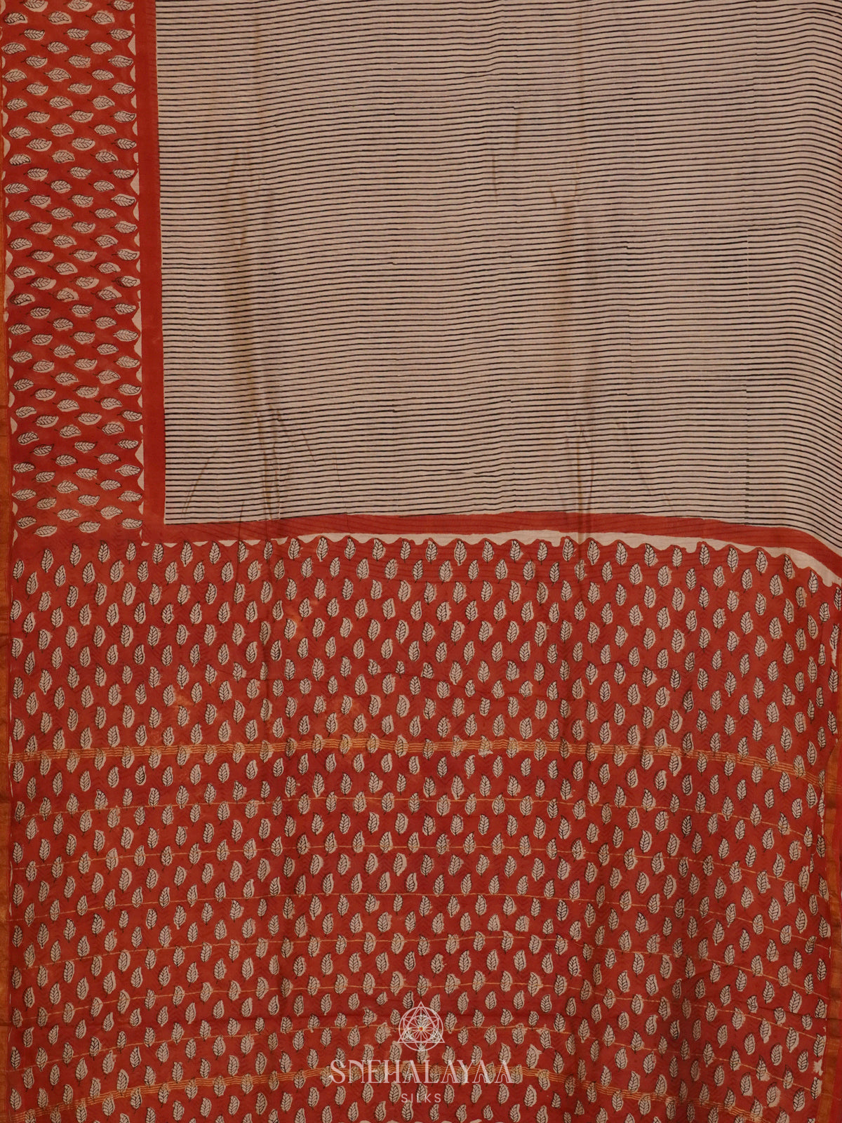 Off White Chanderi Saree