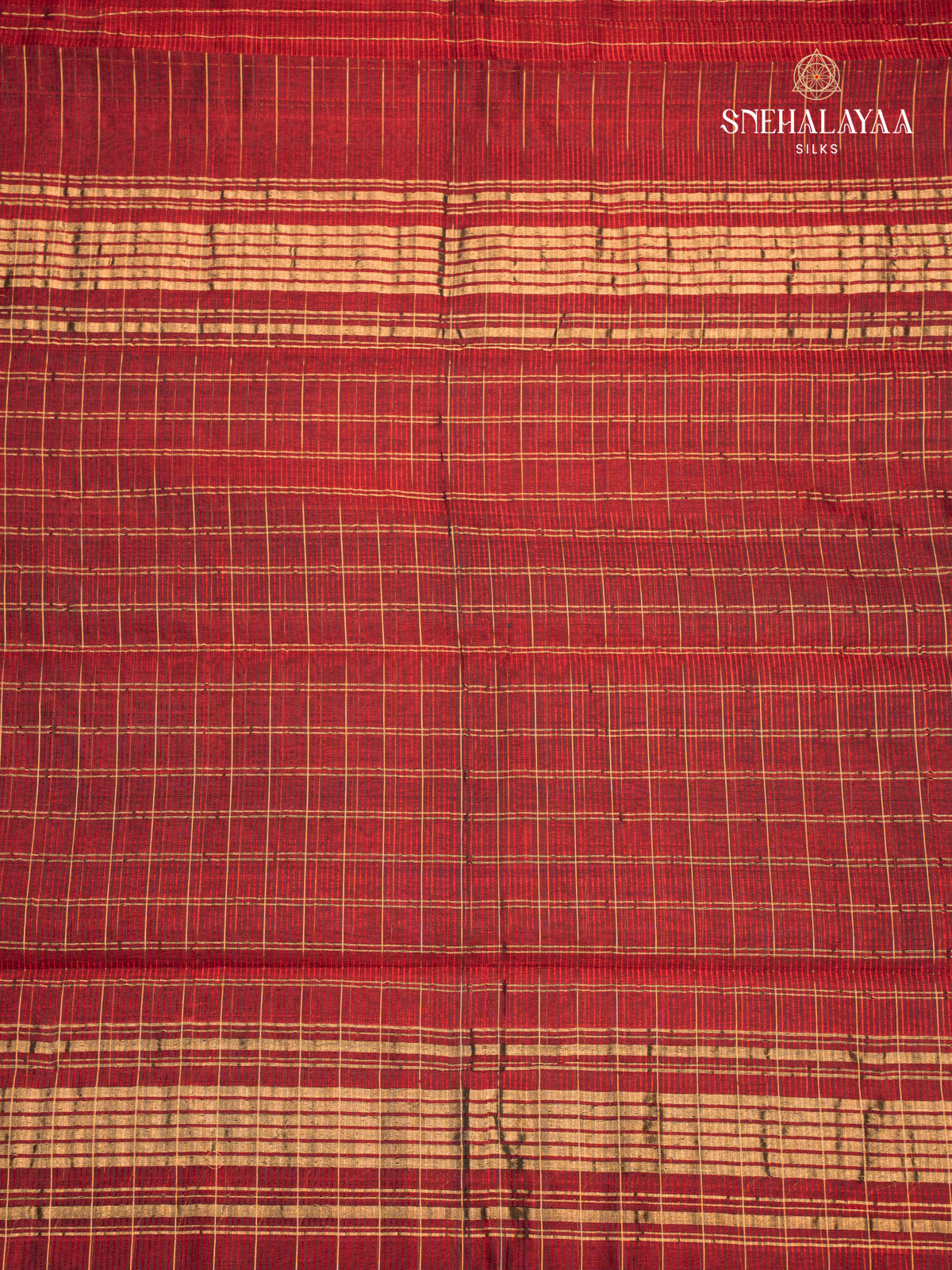 Maroon Mangalagiri Silk Cotton Saree
