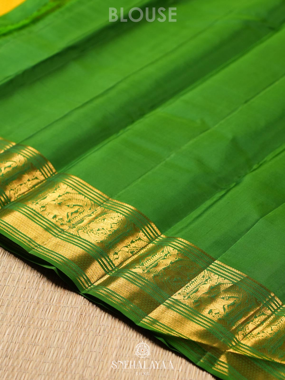 Yellow Kanjivaram Silk Saree