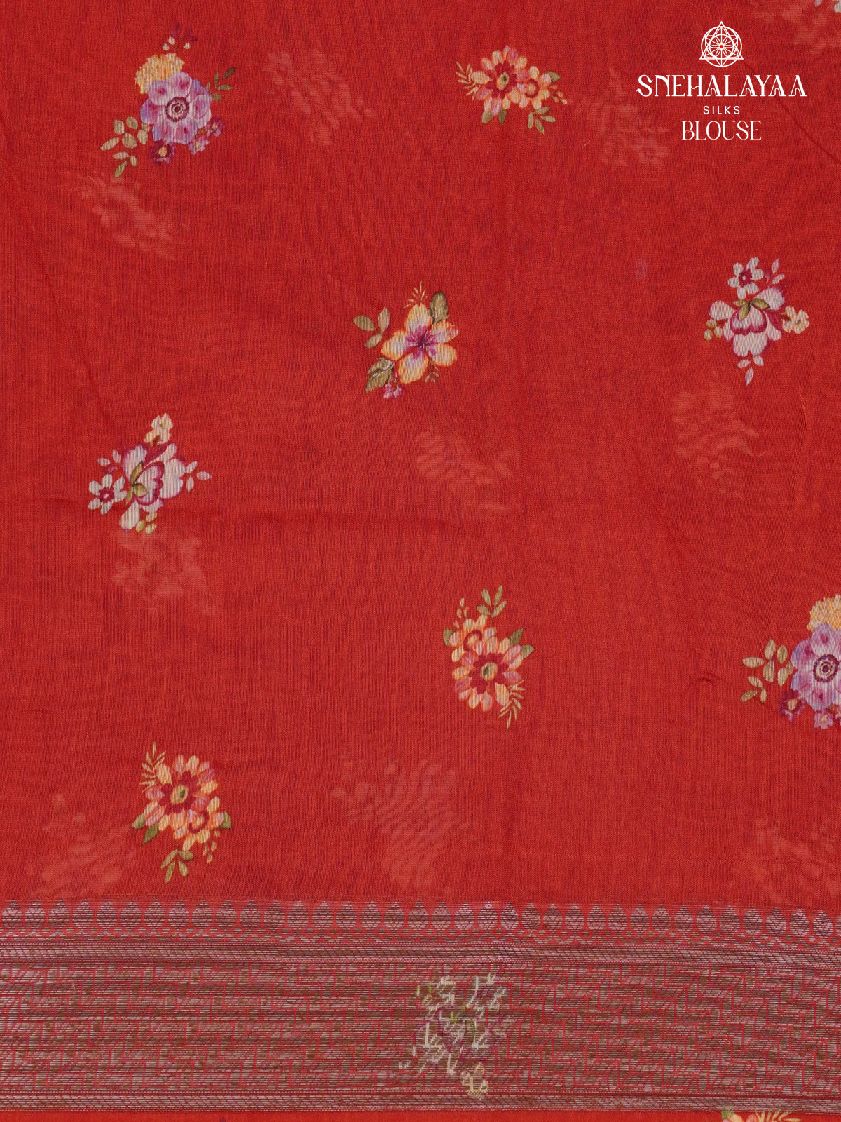 Red Chanderi Saree