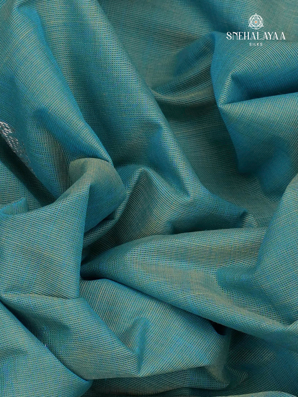 Pale Blue Venkatagiri Cotton Saree