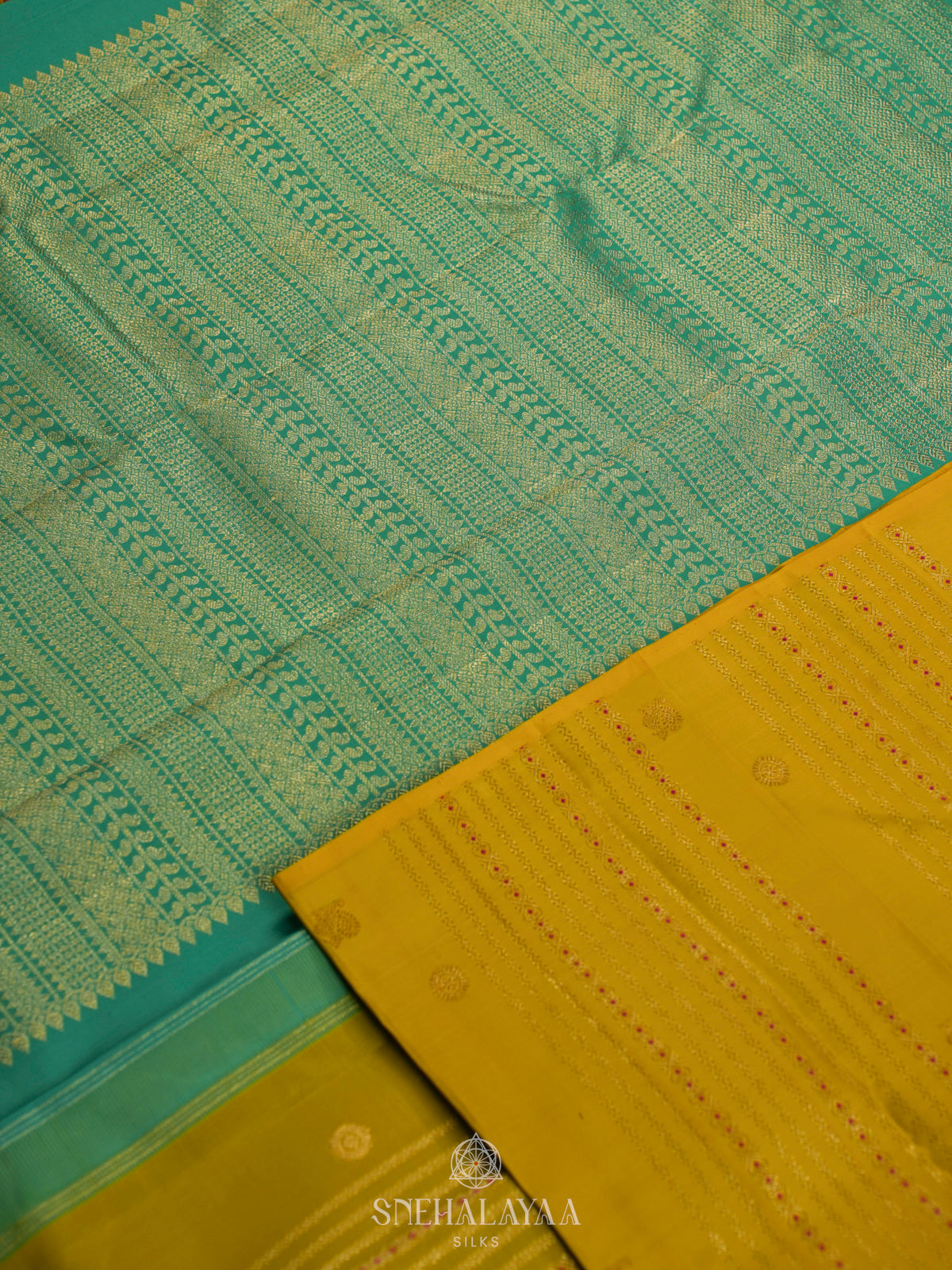 Yellow Kanjivaram Silk Saree