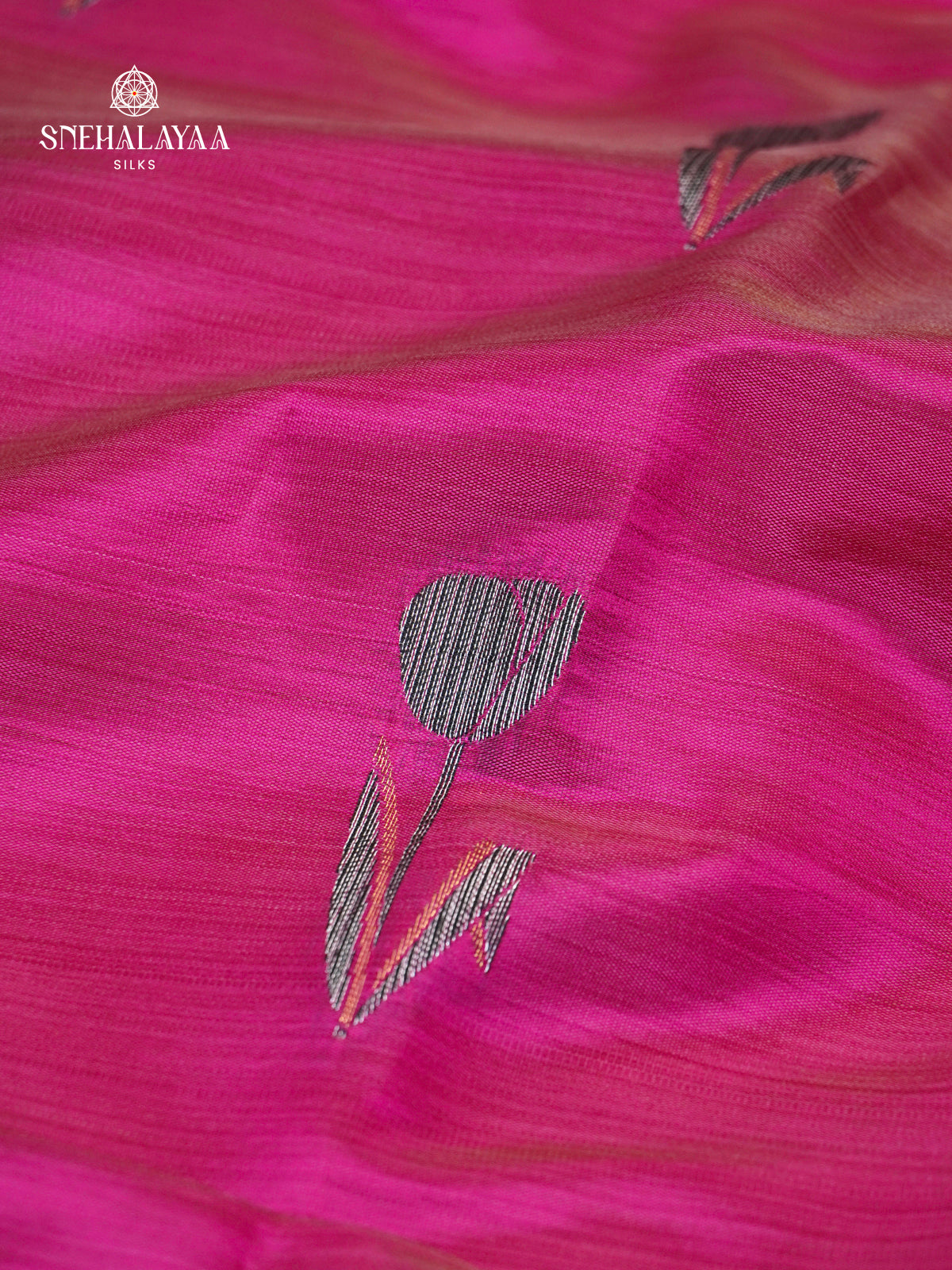 Magenta Dola Silk Saree