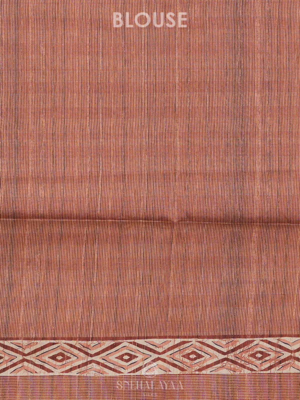 Brown Tussar Saree