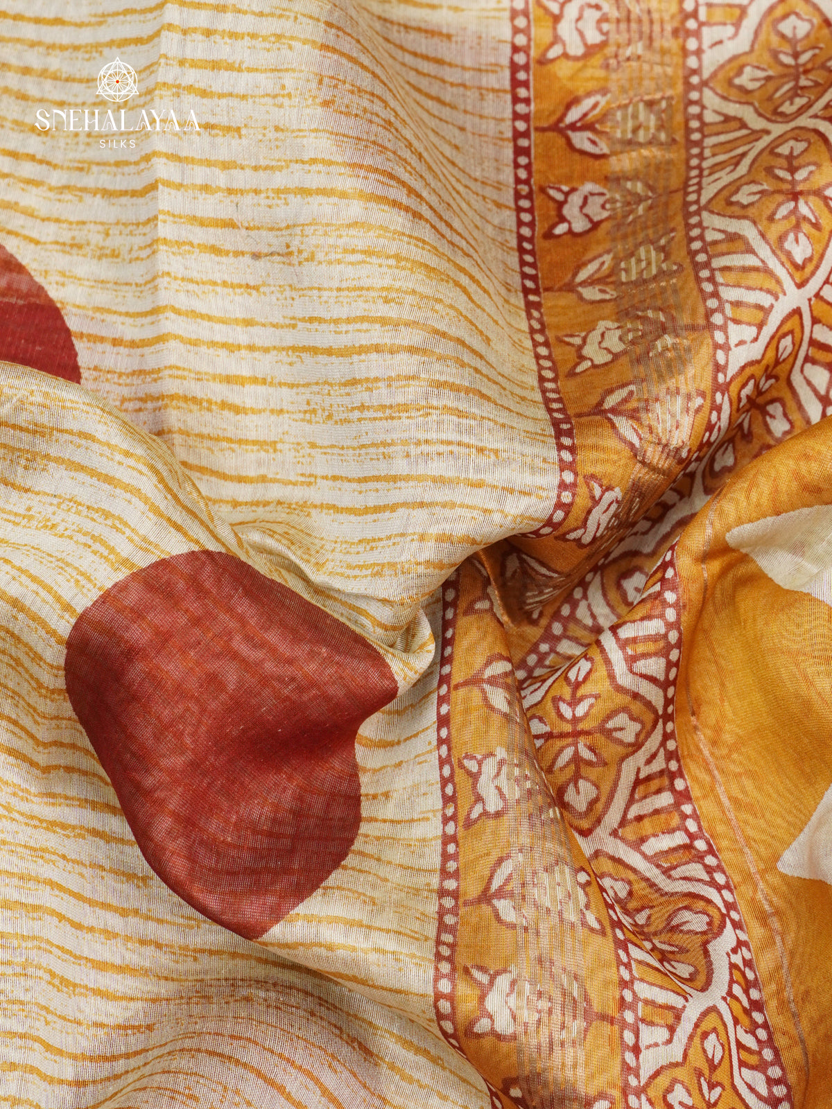 Cream Chanderi Saree