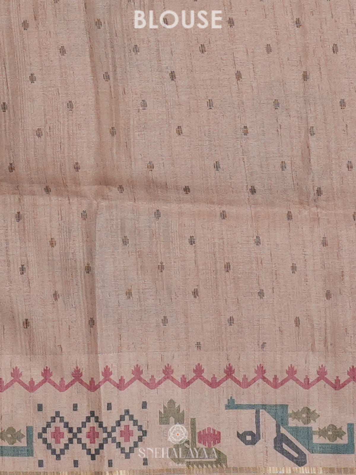 Olive Green Tussar Saree