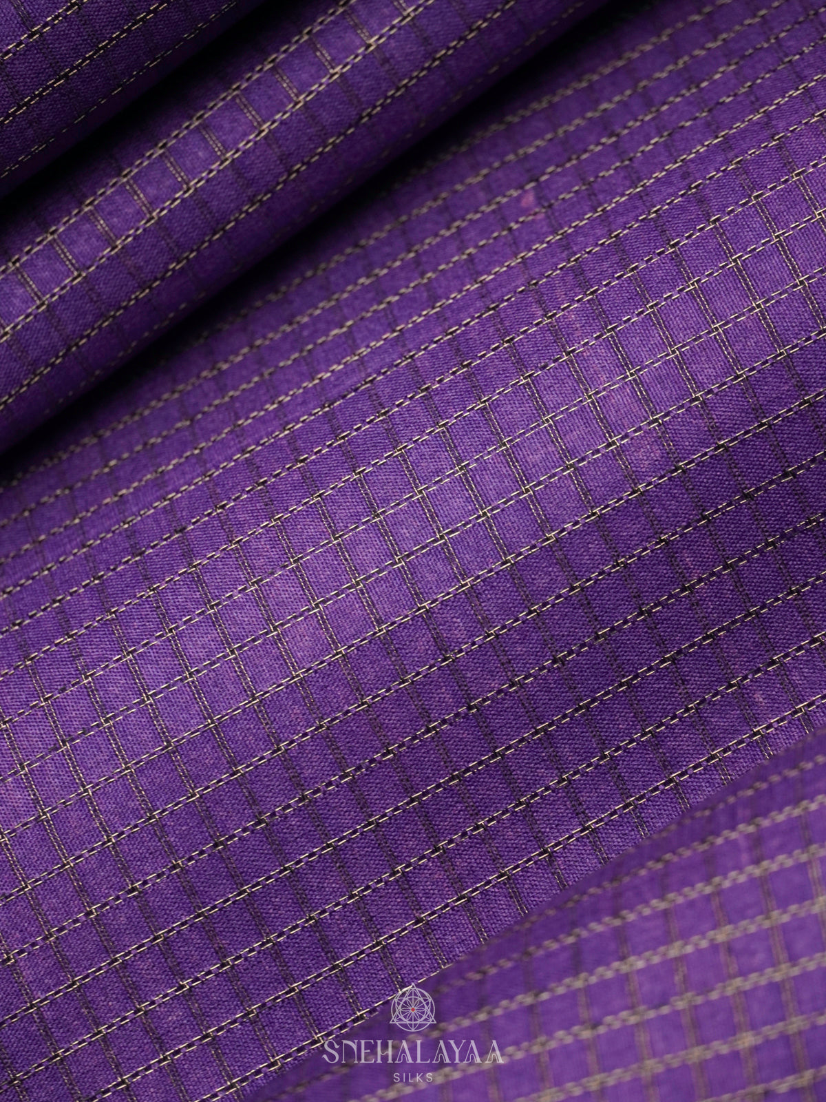 Purple Tussar Saree