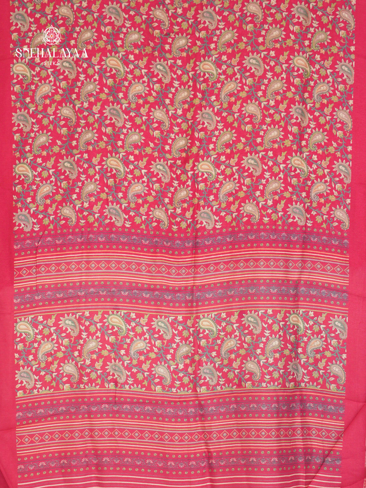 Rani Pink Chiffon Saree