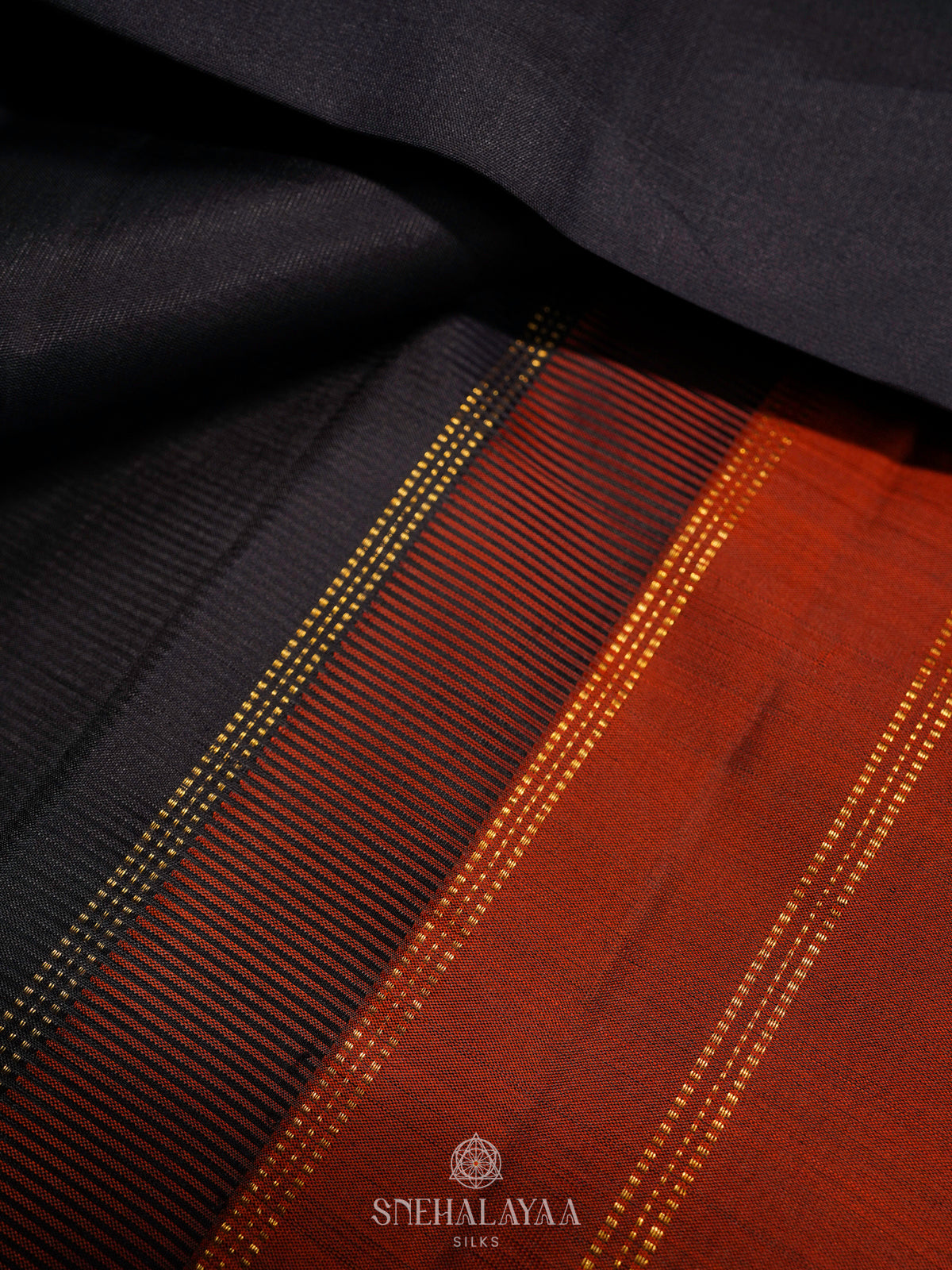 Black Kanjivaram Silk Saree