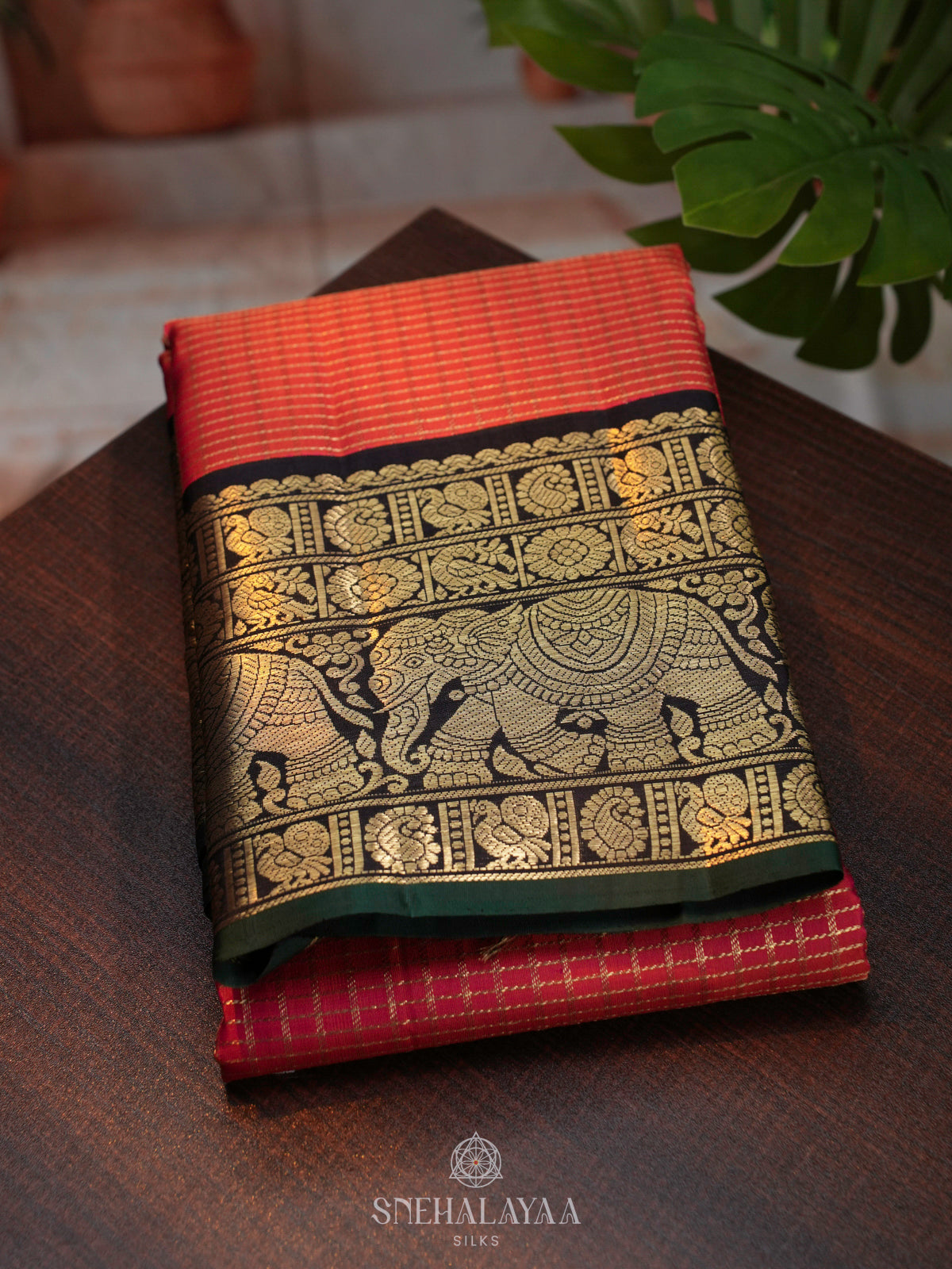 Red Kanjivaram Silk Saree