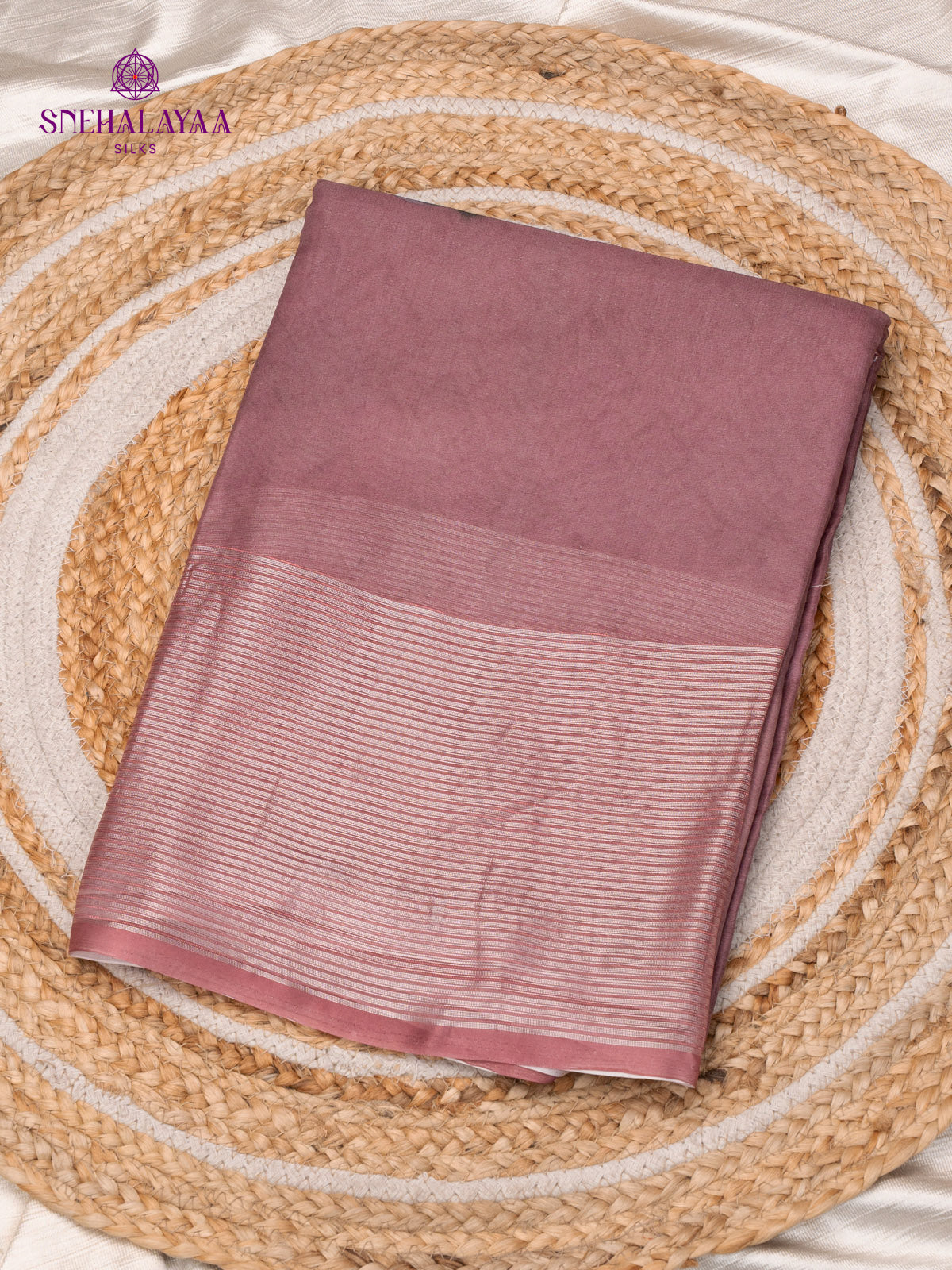 Plum Dola Silk Saree