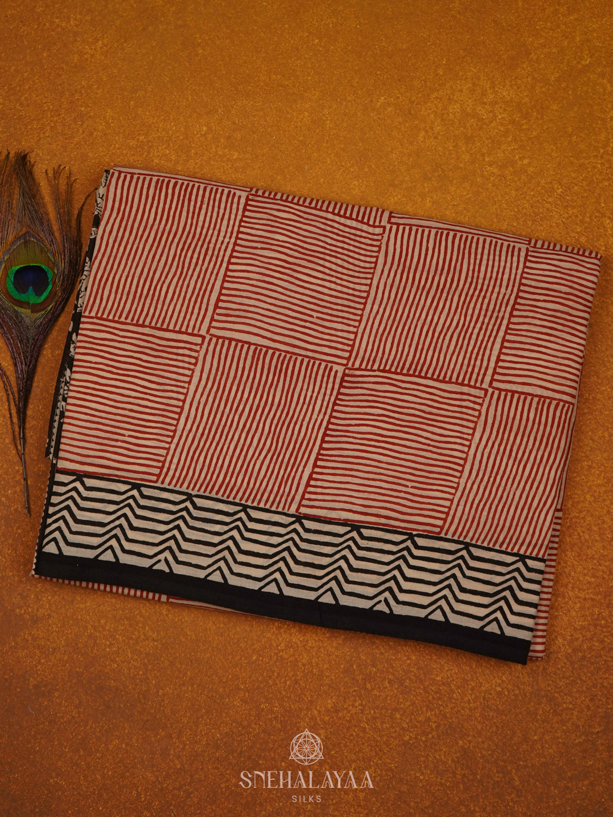 Off White Jaipur Cotton Saree