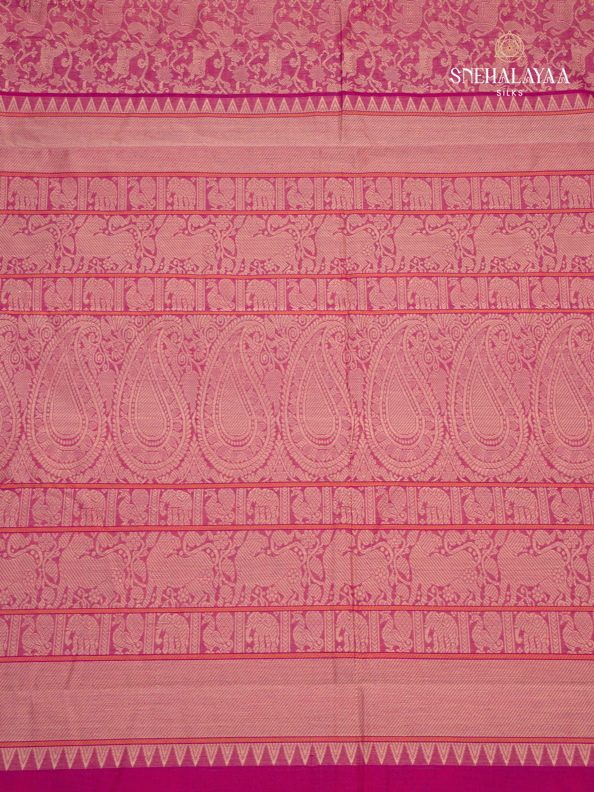 Pink Kanchi Cotton Saree