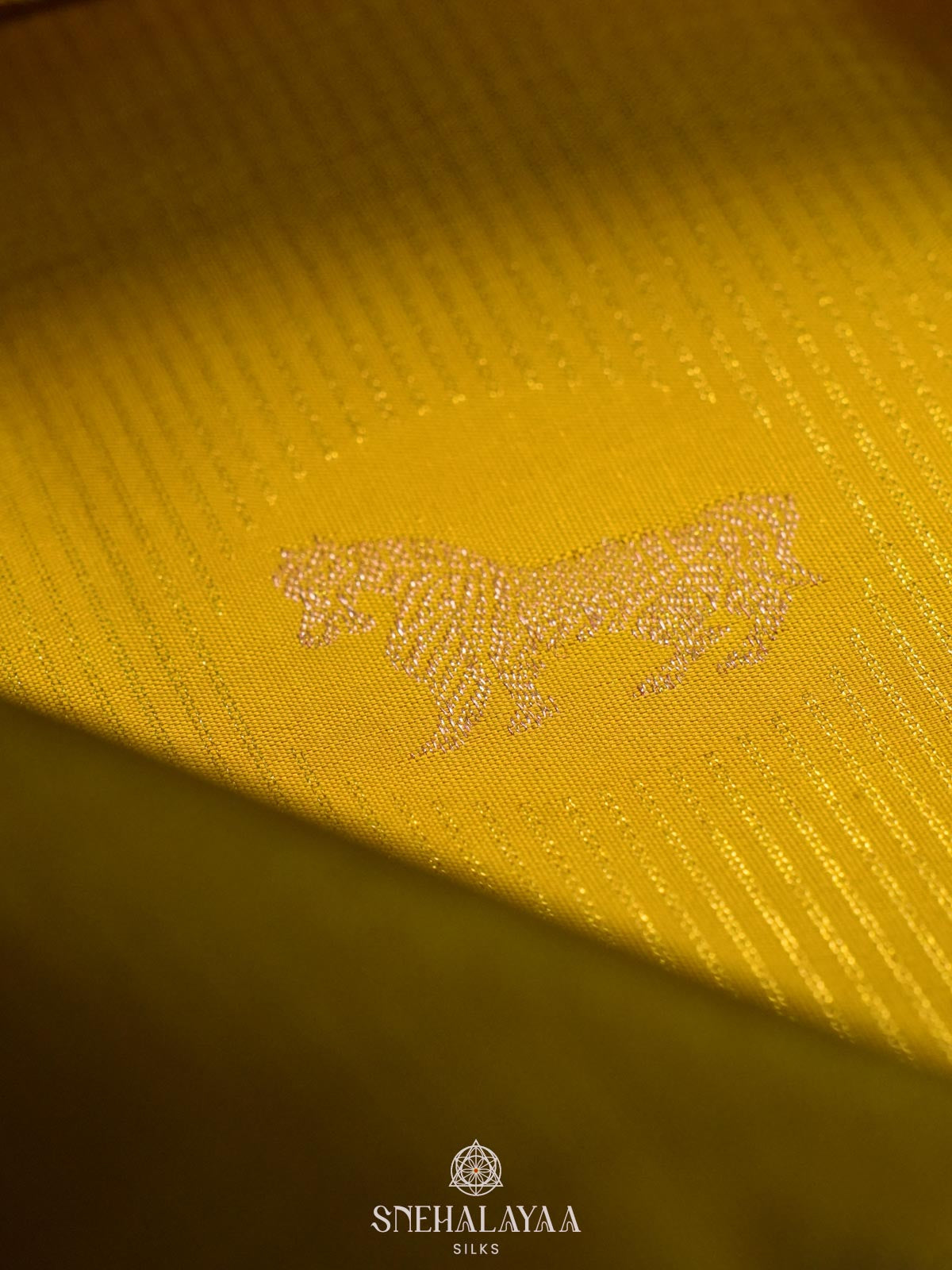 Yellow Kanjivaram Silk Saree