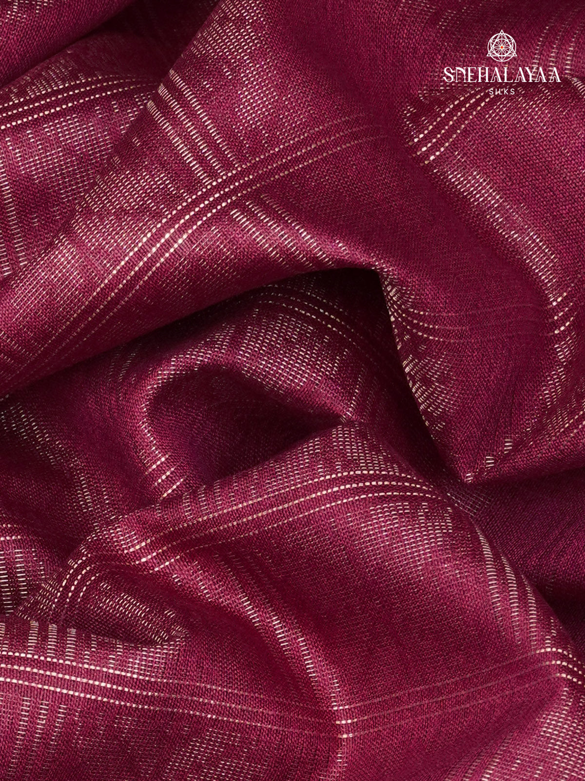 Magenta Bamboo Silk Saree